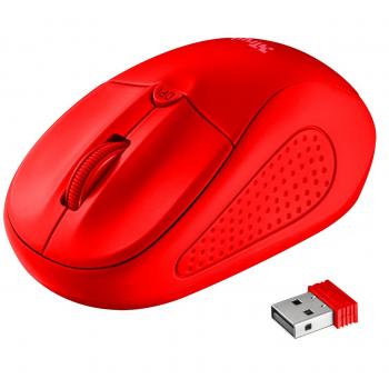 Trust Primo Mouse Wireless Rosso