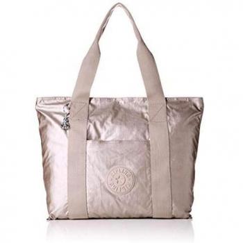 Kipling ERA, Bolso para Mujer, Brillo Metálico O (Beige), M