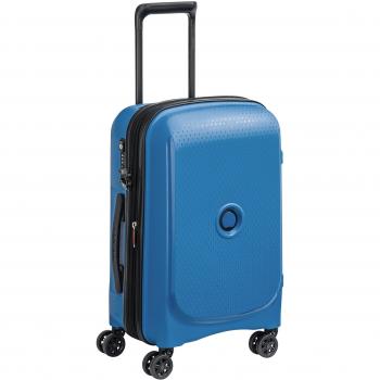 DELSEY Paris Belmont Plus Equipaje de Mano, 55 cm, 40 Litros, Azul Cian