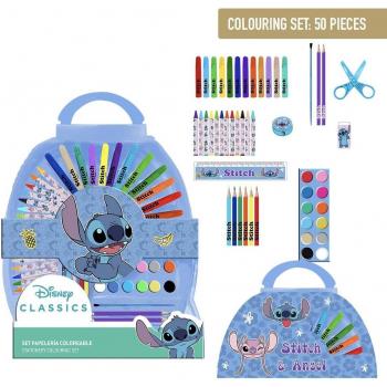 Set de Papelería Stitch Disney 50 Piezas