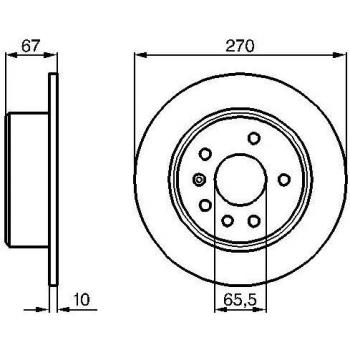 Disco de travão Bosch 0 986 478 267