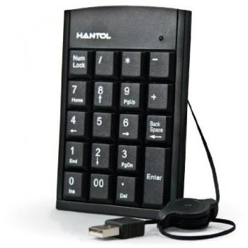 Mini Tastierino Numerico USB con Cavo Retrattile