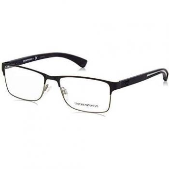 Emporio Armani 0EA1052 Monturas de gafas, Blue Rubber/Matte Gunmetal, 55 para Hombre
