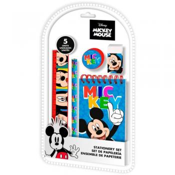Set de Papelería Mickey 5 Piezas 15x26