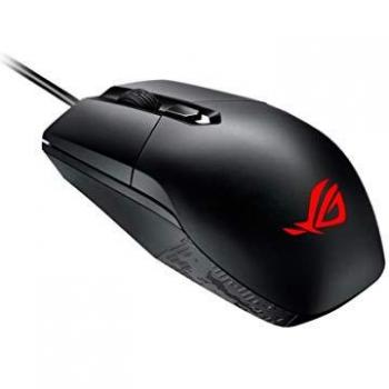 Asus ROG Strix Impact Mouse da Gaming Ottico per MOBA, Design Ergonomico, Illuminazione Aura Sync RGB