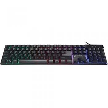 Manhattan 178457 Tastiera USB QWERTY Spagnolo Nero