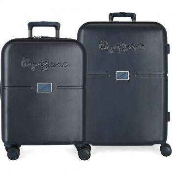 Pepe Jeans. Juego de maletas Accent rígidas azul 55-70cm