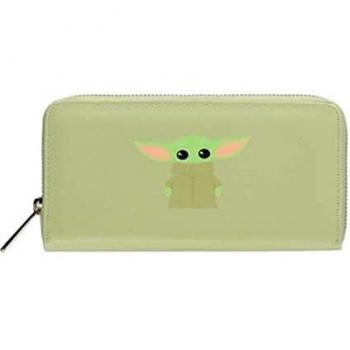 Difuzed Gw783313stw, Billetera The Mandalorian, Baby Yoda, Grogu para Mujer, Verde, 21 cm