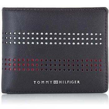 Tommy Hilfiger Cartera Mini CC de Negocios y Llave Hombre Negro