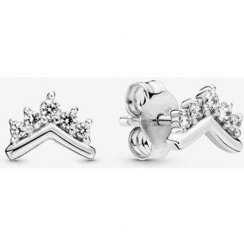 Pandora Pendientes de botón Mujer plata 298274CZ