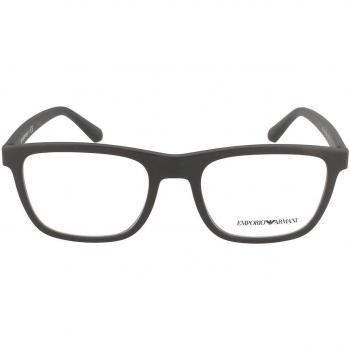 Emporio Armani 0EA3140, Monturas de Gafas para Hombre, Matte Black, 53