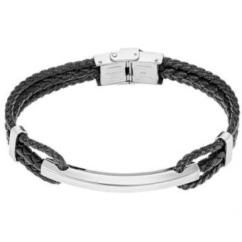 Pulsera Lotus Style Men In Black Ls2387-2/1 Acero Inoxidable 316l, Hombre