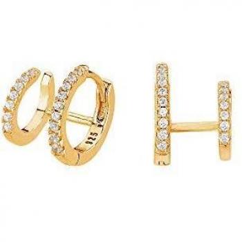 ITEMPORALITY Pendientes Criolla Doble Oro SEA-201-033-UU