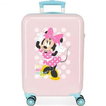 Maleta de Cabina Minnie Play all day rosa -38x55x20cm