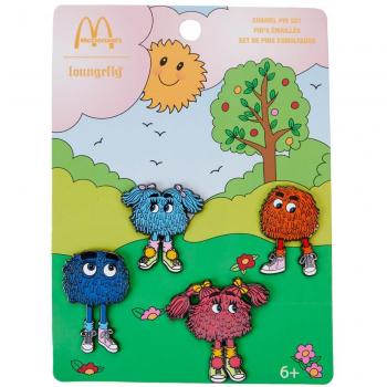 Conjunto de 4 Pines Esmaltados Fry Gang de McDonald's por Loungefly