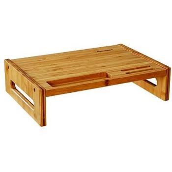 Supporto Monitor Bambù Naturale Soggiorno e Ufficio