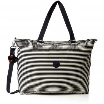 Kipling XL Bag, Bolso Bandolera para Mujer, (Marine Stripy), 15x24x45 cm (W x H x L)