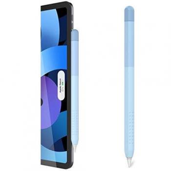 Delidigi Custodia Apple Pencil 2 Generazione, Silicone Custodia Cover Accessori Compatibile con Cover Sleeve Apple Pencil Seconda Generazione (Blu Sfumato)