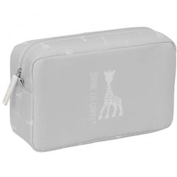 Sophie La Girafe Mum Neceser Reciclado y Repelente al Agua 28x16x9 cm Gris Piedra