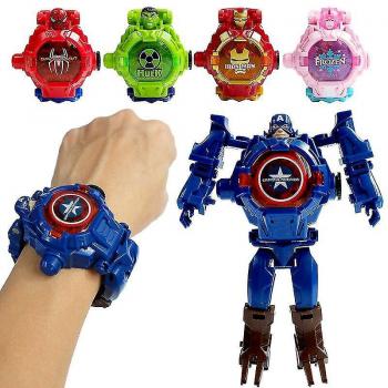 Reloj Luminoso Iron Man Spiderman 3D