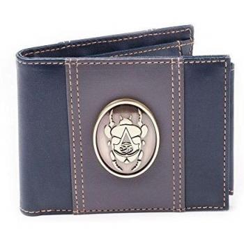 Bioworld Assassin's Creed Origins Metal Scarab Logo Wallet, Purse (mw081020ace), 17 cm, Color Black