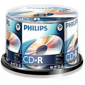 Philips CD-R 700MB 52x 50 pezzi