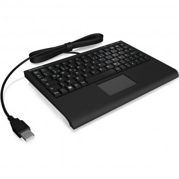 ACK-3410 tastiera USB QWERTZ Tedesco Nero
