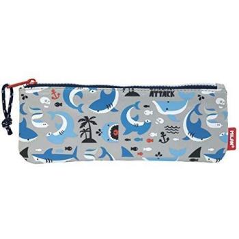 MILAN Estuche Pequeño Plano Shark Attack, Gris