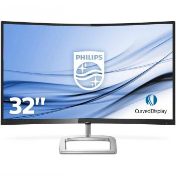 Philips Curved LED Monitor 32, Full HD VA, 75 Hz Freesync, 4 ms, HDMI, Display Port, VGA, Integrated Speakers, Flicker Free, Low Blue Light, Ultra Wide Color, VESA, Black