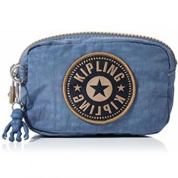 Kipling Gleam S, Bolso de Tocador para Mujer, Azul (Stone Blue Block), 14x9.5x5.5 centímetros (B x H x T)