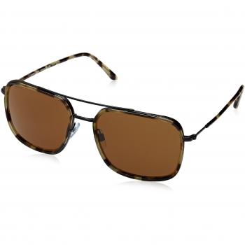 Armani GIORGIO 0AR6031 311973, Gafas de Sol para Hombre, Negro (Matte Black/Green Havana/Brown), 58