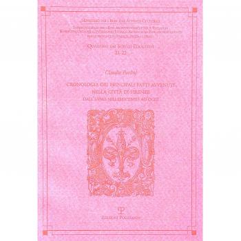 Cronologia dei principali fatti avventui nella città di Firenze. Dall'anno Milleseicento ad oggi