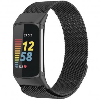 Pulsera de Malla Metálica Wigento para Fitbit Charge 6/5