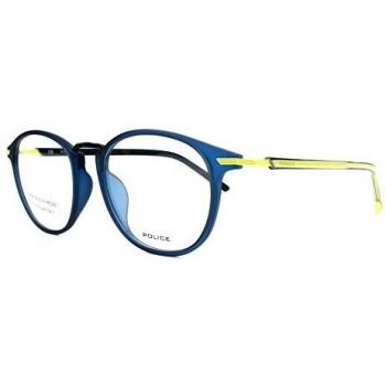 Montura de Gafas Hombre Police VPL558-490TA5 Azul Ø 49 mm