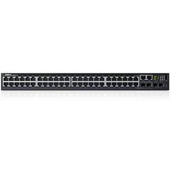 Dell Networking S3148 Commutatore C3 Gestito 48 x 10/100/1000 + 2 x 10 Gigabit SFP+ + 2 x SFP Gigabit combinato Flusso d'aria e ingresso Arrivo Montabile su Rack Dell Smart Value