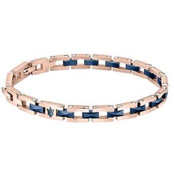 Maserati Pulsera Cerámica Hombre Acero IP RG Azul