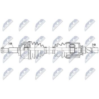 Veio de transmissão NTY NPW-PL-057