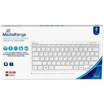 Tastiera Ufficio MediaRange MROS113 QWERTZ Tedesca Bianca