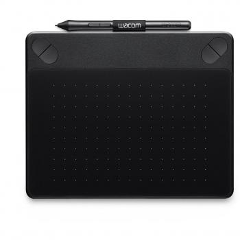 Wacom CTH-490PK-S Intuos Photo Tavoletta con Penna e Touch Piccola, Software Creativo Edita Foto, Value Pack per Stampe Digitali, Nero