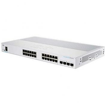 Cisco cbs250-24t-4g-eu switch di rete gestito l2-l3 gigabit ethernet 10-100-1000 argento