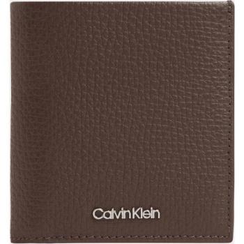 Cartera de piel marrón Calvin Klein con monedero