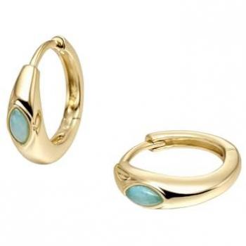 Pendientes Amazonia de Plata y Baño de Oro 18k