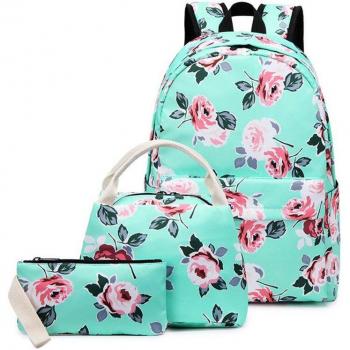 Mochila Escolar Floral para Niñas