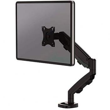 Fellowes 9683101, Braccio porta monitor singolo, nero, capacità di carico fino a 8 kg