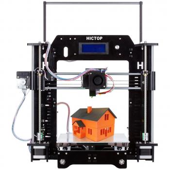 Kit di stampa 3D con Prusa I3 HICTOP 24V e monitor di filamenti acrilici per stampanti 3D [3DP-18] (Nero)