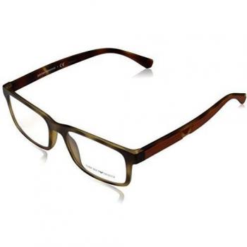 Emporio Armani Montura Matte Havana 53 Masculina