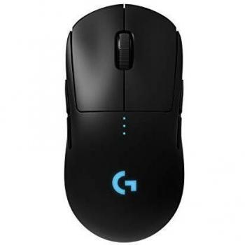 Logitech G PRO Mouse Gaming Wireless, Sensore HERO 25K, 25.600 DPI, RGB, Leggero, Progettato per eSport, 4-8 Pulsanti Programmabili, POWERPLAY-compatibile, PC/Laptop, Nero