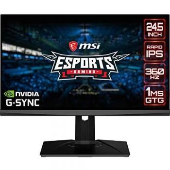 MSI Optix G245 24.5'' IPS LED Monitor FHD 16:9, 1ms, 360Hz, DisplayPort/HDMI, 400cd/m²