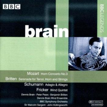 Brain : Concerto Pour Cor No. 3 En Mi Bémol Majeur K.447, Divertimento No. 14 En Si Bémol Majeur Pour 2 Hautbois, 2 Cors, 2 Bassons K.270