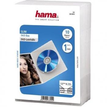 Custodia DVD Hama Jewel Case Slim 10 Trasparente